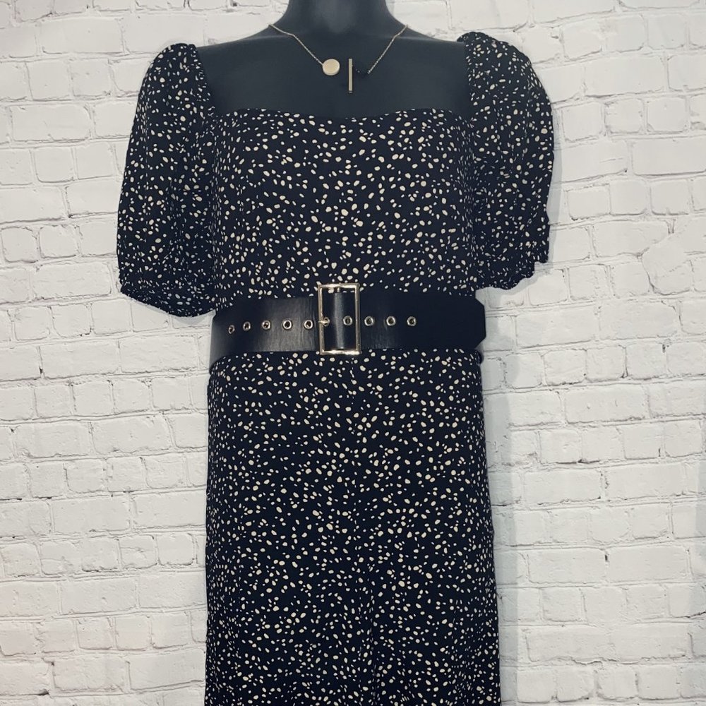 Animal Print Jumpsuit without Belt